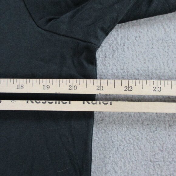 SKIMS Relaxed Long Sleeve T Shirt Womens Medium Onyx Black Crewneck Casual NWT - Picture 7 of 9